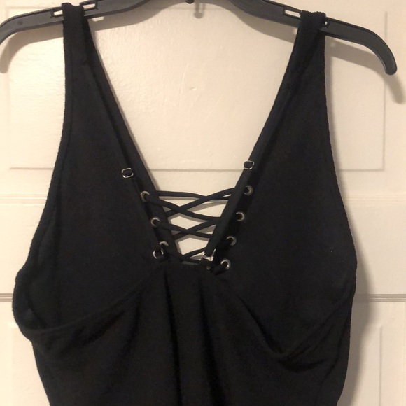 Never worn black once piece bathing suit. - Picture 5 of 6